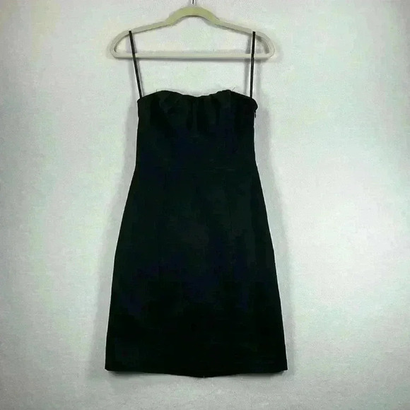 The Limited Dresses & Skirts - The Limited Women’s Strapless Sheath Mini Dress Size 4 Black Form-fitting Party